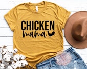Chicken Mama Shirt Chicken Shirt Farm Shirt Chicken - Etsy