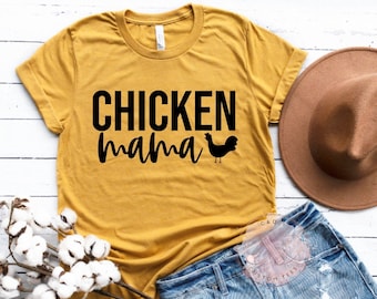 Chicken Mama Shirt - Chicken Shirt - Farm Shirt - Chicken Lover Shirt - Women's Chicken Shirt - Farm Tees - Chicken Tees For Women