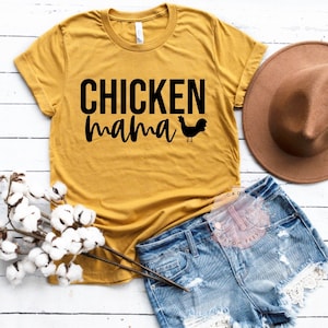 Chicken Mama Shirt - Chicken Shirt - Farm Shirt - Chicken Lover Shirt - Women's Chicken Shirt - Farm Tees - Chicken Tees For Women