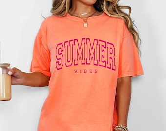 Camiseta de verano - Camiseta Comfort Colors - Camiseta de playa - Camiseta de vacaciones - Camiseta de crucero - Camiseta para día de piscina - Camiseta de río - Camiseta con estampado neón - Camisetas de moda