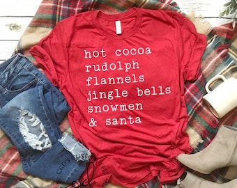 Christmas Shirt - Christmas Tees - Women's Christmas Shirt - Cute Christmas Tees - Merry and Bright Shirt - Christmas Shirt - Christmas Tees