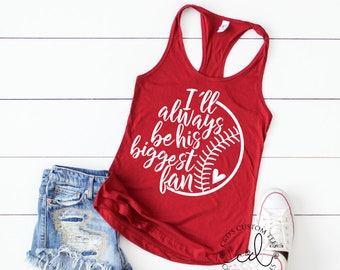 Baseball Tank Top - Baseball Shirts - Baseball Biggest Fan Shirt - Baseball Tees - Mom Shirts - Sports Mom Tees - Mama Tees