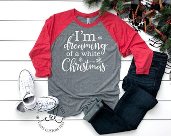 Christmas Shirt Merry Christmas Shirt Christmas Raglan | Etsy