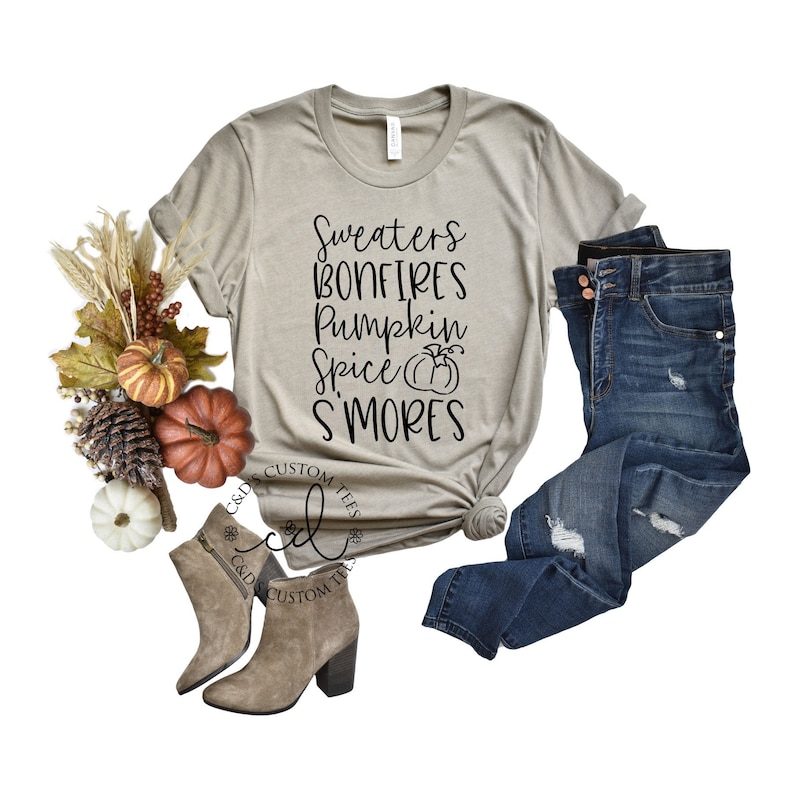 Fall Shirts - Hello Fall Shirt - Fall Tees - Cute Fall Shirts - Fall Graphic Tees - Women's Fall Tee -Fall Tees - Cute Fall Tees image 1
