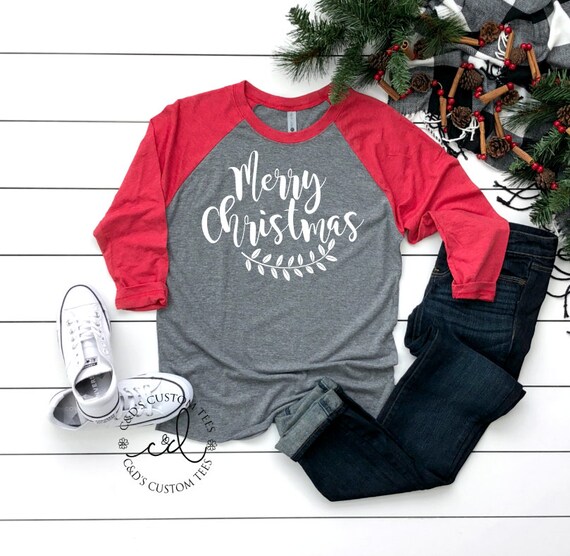 christmas raglan shirts