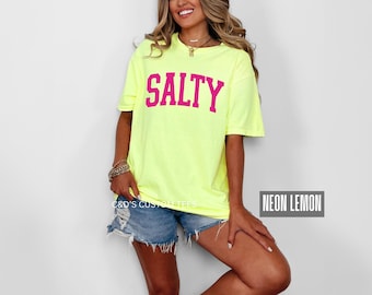 Camiseta de verano cómoda y colorida - Camisetas de playa - Camisetas para vacaciones de playa para chicas - Piscina Río - Camiseta de verano - Camisetas para cruceros - Camisetas de verano neón