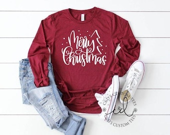 Christmas Shirt - Merry Christmas Shirt - Women's Christmas Shirt - Cute Christmas Tees - Christmas Shirts - Christmas Tees for Women