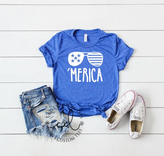 Merica Shirt Merica Tee America Shirt 4th of July Shirt | Etsy