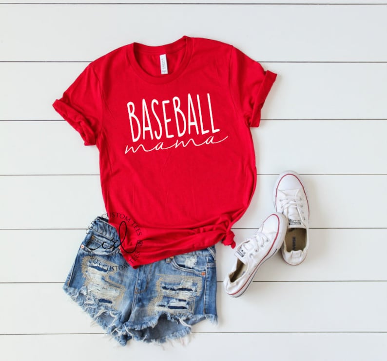 Baseball Shirt - Baseball Shirts For Women- Baseball - Mom - Baseball Tees - Mom Shirts - Sports Mom Tees - Game Day Shirt image 1