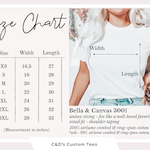 a women's size chart for a t - shirt