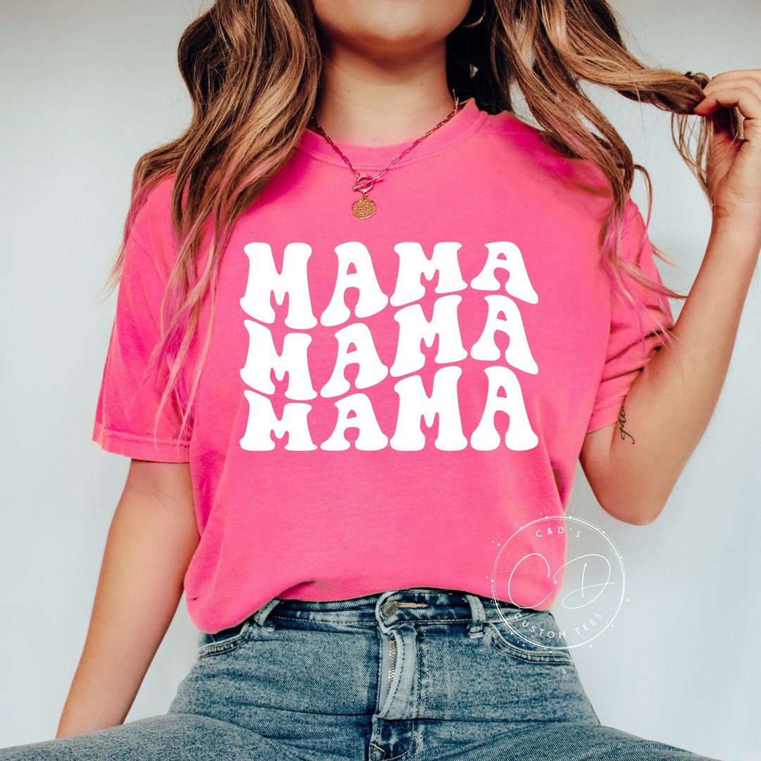 Mama Comfort Color Shirt Retro Mama Shirts Mom Shirts Motherhood Shirts
