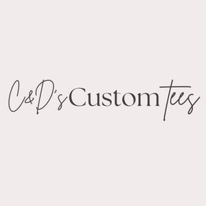 the word w & d's custom fees written in black ink on a white