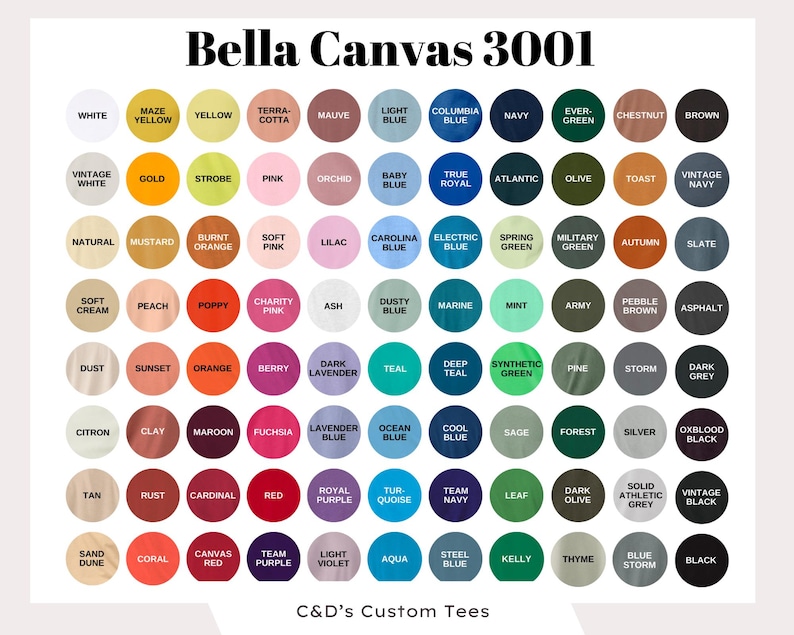 a poster with a bunch of different colors on it