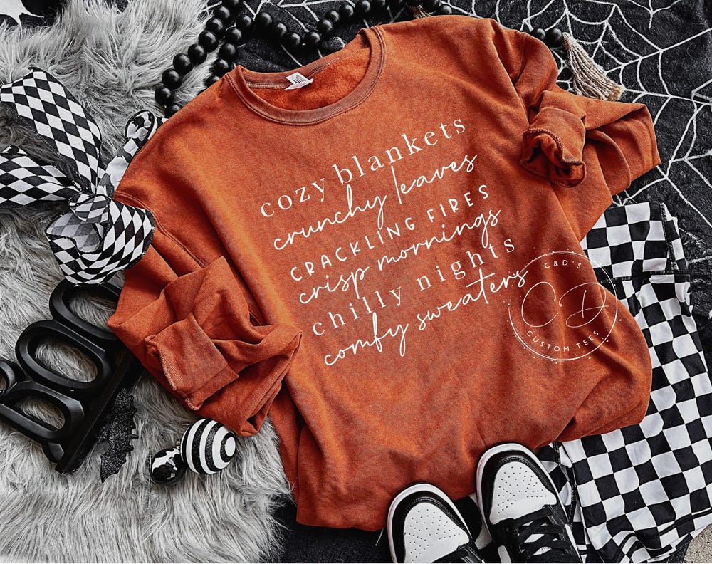 Crewneck Sweater Fall Sweatshirt - Cozy Season Sweatshirt - Cute Fall Sweater - Fall Tees - Crewneck Sweater - Fall Sweatshirt - Graphic Sweater Pumpkin Sweatshirt Unisex Style Shirthome