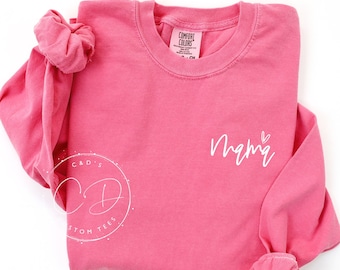 Mama Shirts - Mama Comfort Color Shirt -Mama Long Sleeve Comfort Shirts - Mom Shirts - Mama T-Shirt - Mom Shirts - Mama Tees - Mom Tees