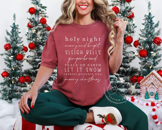 Merry Christmas Shirt - Merry Christmas Tees - Christmas Tees - Christmas Shirts - Holiday Shirts - Family Holiday - Christmas -Gift For Her