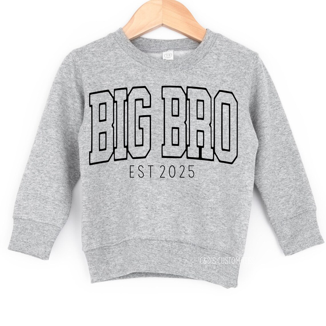 Bits and Bows Big Bro Sweatshirt-Blue main image 0