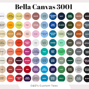 a poster with a bunch of different colors on it