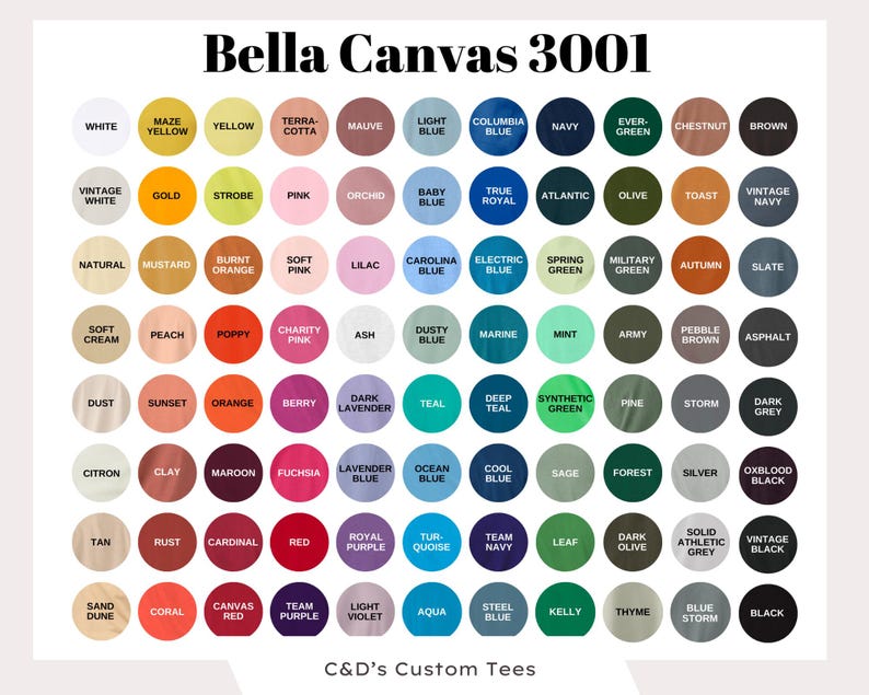 a poster with a bunch of different colors on it