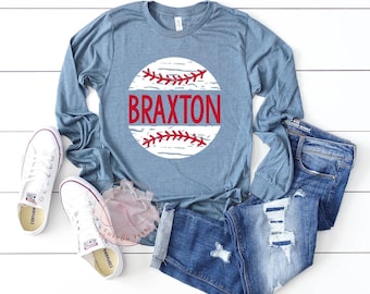 Baseball Shirts - Mama Baseball Shirts - Game Day Shirts - Baseball Tees - Baseball Long Sleeve Tee - Baseball Shirts - Mom Baseball Shirts
