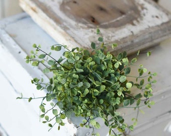 Seraph Vine French Country Style Half Sphere Faux Greenery for Arrangements, Crafts or Staging Home Decor