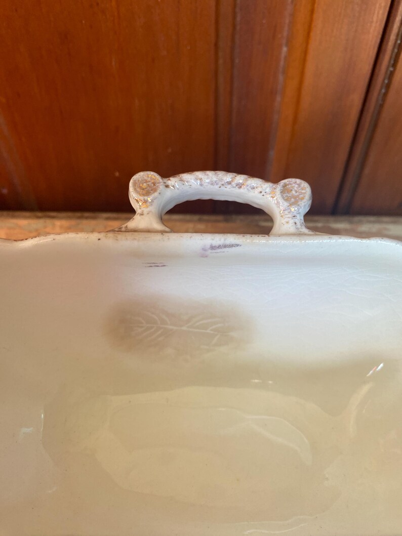 Antique Adamantine Ironstone China Sauce Dish Double Spout Pitcher ...