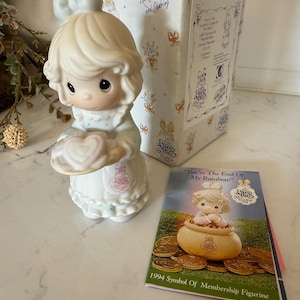 Vintage Precious Moments You&#39;re The Sweetest Cookie In The Batch 1995 Symbol Of Membership Charter Member 1994 Enesco CO115