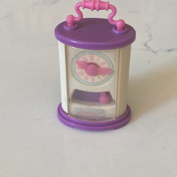 Vintage Barbie 1988 Action Accents Wind Up Clock ARCO by Mattel