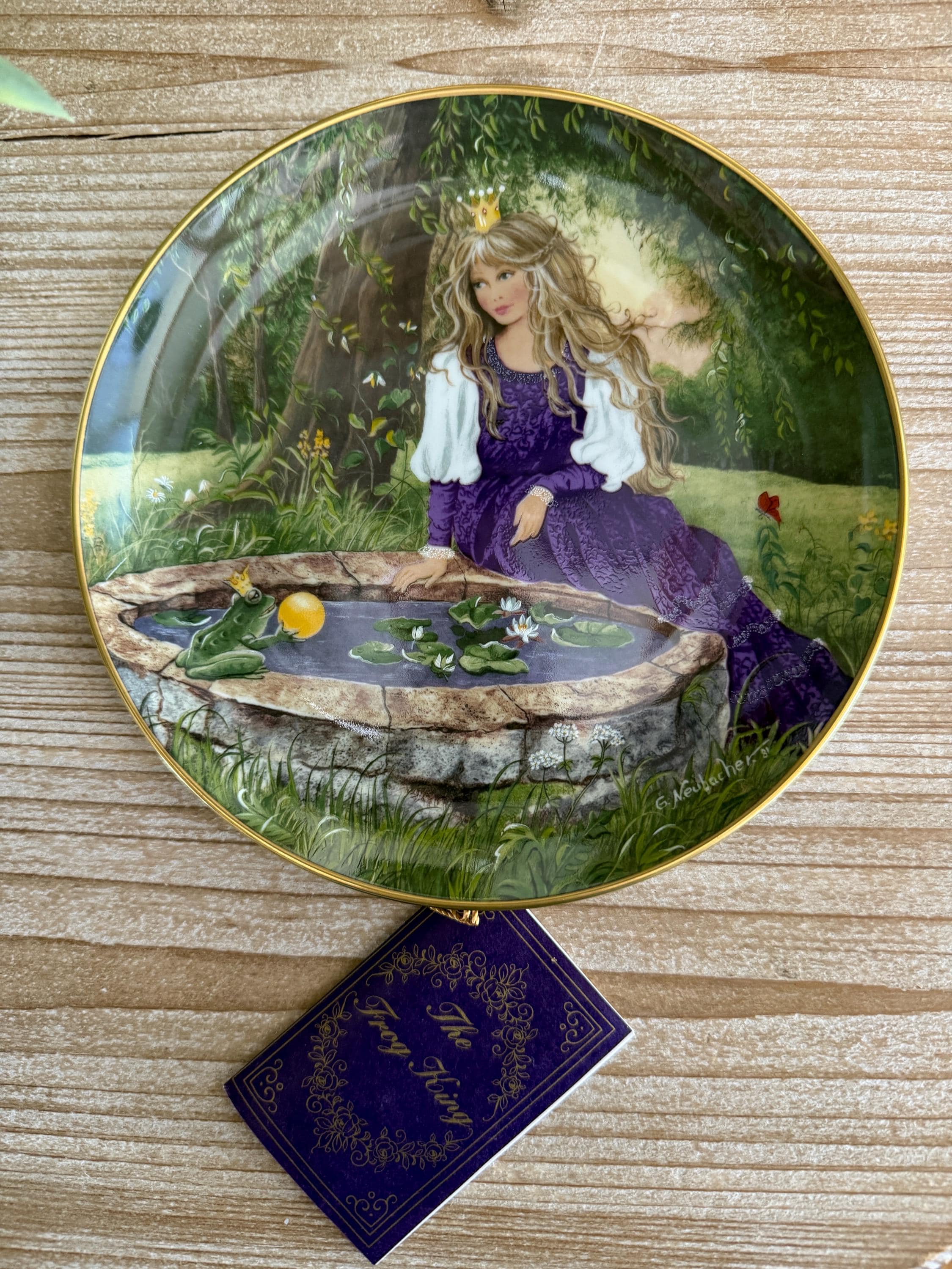 The Frog King Collector Plate by Artist Gerda Neubacher Kaiser