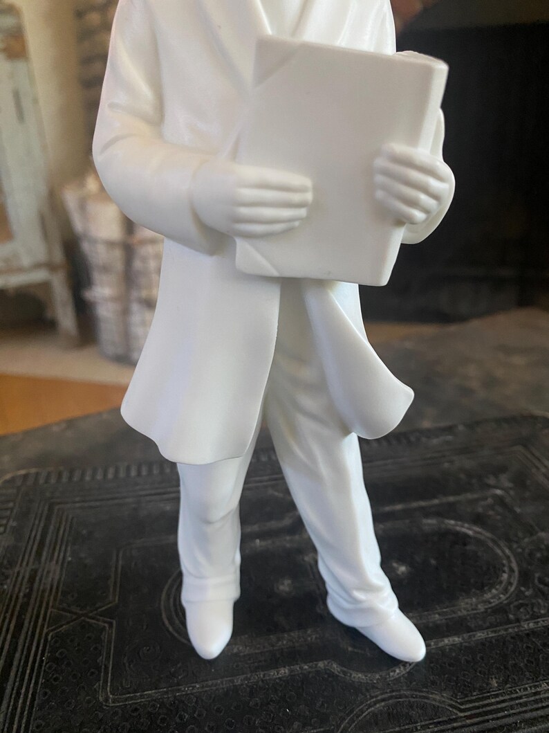 Department 56 Carols Around the Winter Silhouette Man With Book