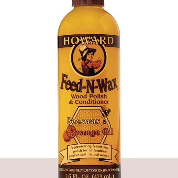 Howard Feed-N-Wax Wood Polish & Conditioner 16 FL oz.