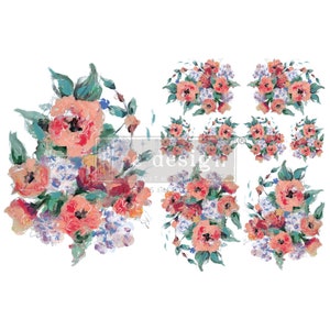 Brilliant Blooms H2O Transfer Redesign with Prima New Release
