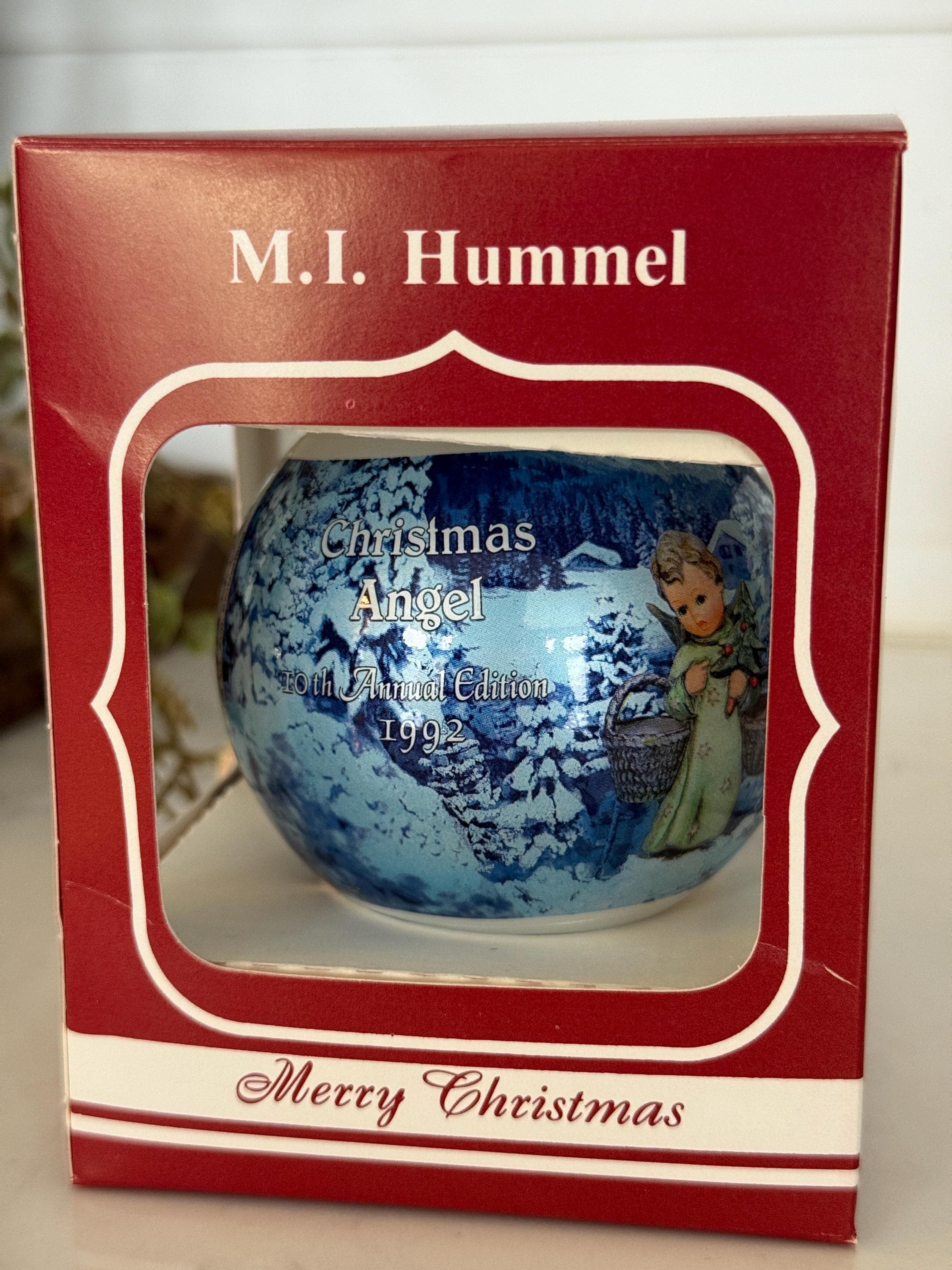 THE ALFEE Merry Christmas オルゴール 1992 Vintage 1992 Christmas Angel 10th Annual Edition Glass Christmas
