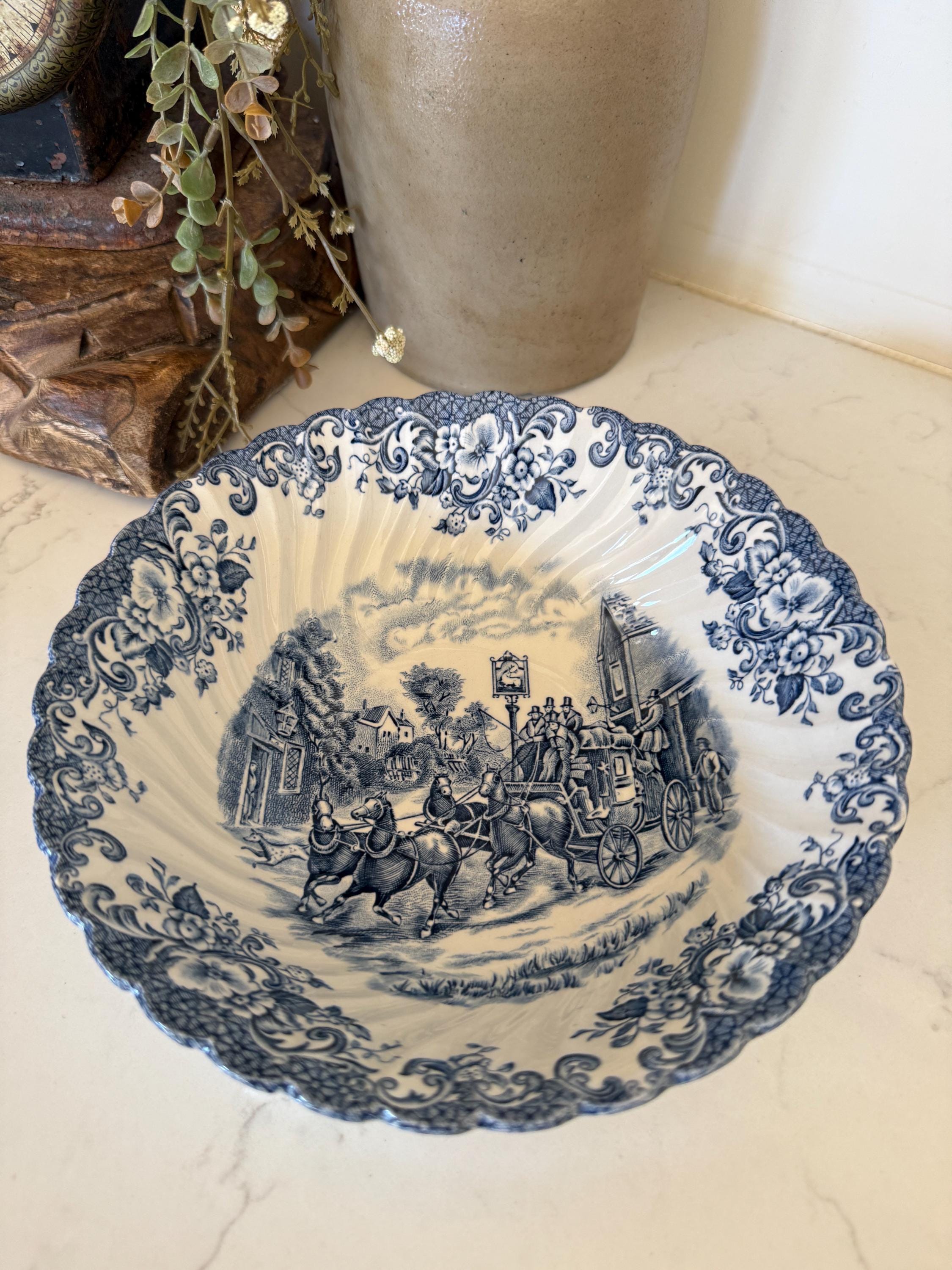 Johnson Brothers Red Coaching Scenes - Etsy