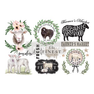 Sweet Lamb Small Decor Transfer by Redesign with Prima