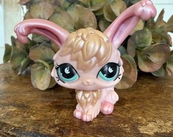 Hasbro LPS PETSHOP Littlest Pet shop CHAT PERSAN CAT Jaune Rose # 878