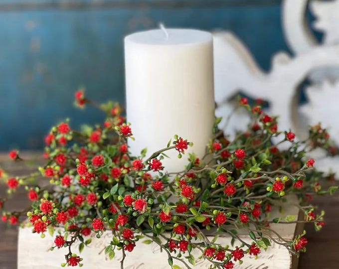 Red Candle Rings Love Buds Candle Ring 11