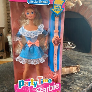 Vintage Party Time Barbie Special Edition Blonde New in The Box Mattel 1994