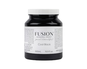 Coal Black Fusion Mineral Paint Pint US Retailer Fast Shipping