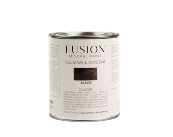 Fusion Mineral Paint Black Gel Stain & Top Coat