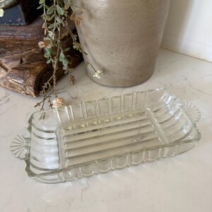 Vintage Anchor Hocking Clear Glass Rectangular Dish