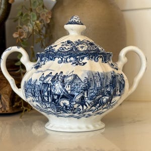 Johnson Brothers Coaching Scenes Blue - Etsy
