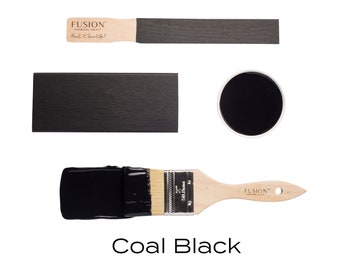 Furniture Paint Fusion Mineral Paint Coal Black Pint Fast Shipping Built in Topcoat US Retailer