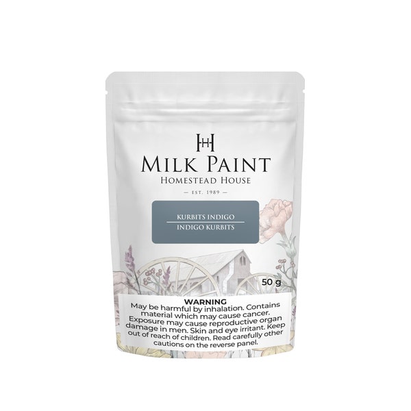 Kurbits Indigo Milk Paint by Homestead House Sample 50 gram Original manufacture of Miss Mustard Seed's Milk Paint