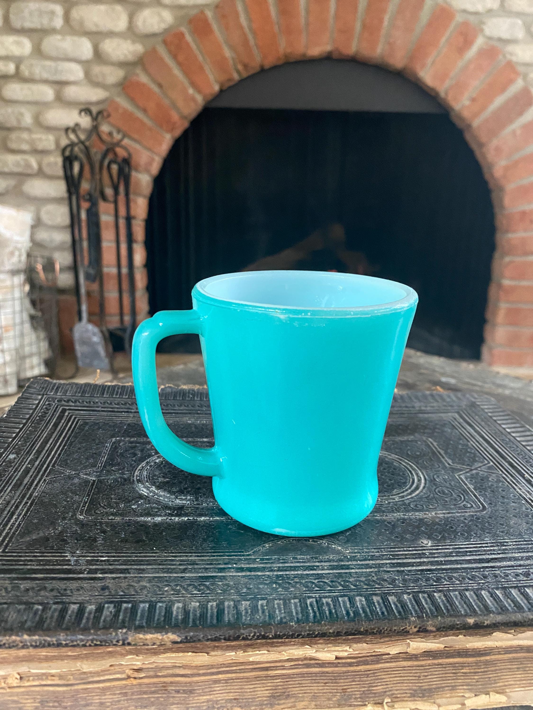 ファイヤーキング ヴィンテージ マグカップ OVEN WARE Vintage Fire King Oven Ware Mug Made in the USA Teal - Etsy