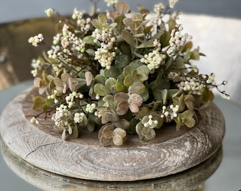 Pebble Creek Half Sphere Faux Greenery Floral for Arrangements or Staging