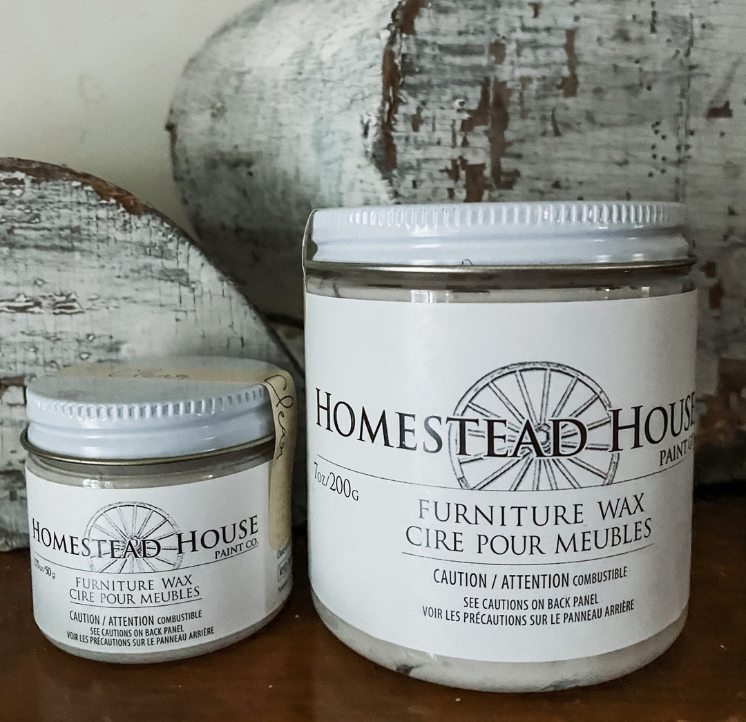 Homestead House Clear Furniture Wax for Sealing Milk Paint or Chalk
