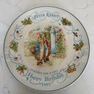 Peter Rabbit Birthday Plates - Etsy