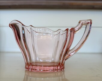 Vintage Tiffin-Franciscan Line Pink Depression Glass Creamer