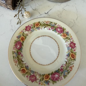 Vintage Jyoto China small Floral plate Made in Occupied Japan 6.25 inches